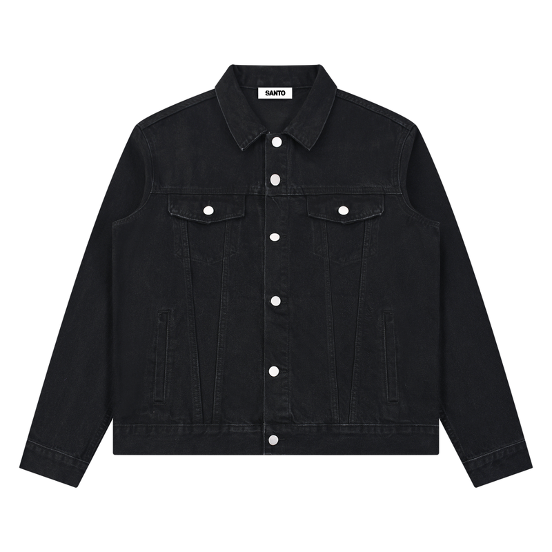 Unisex Vintage Wash Denim Jacket - Santo