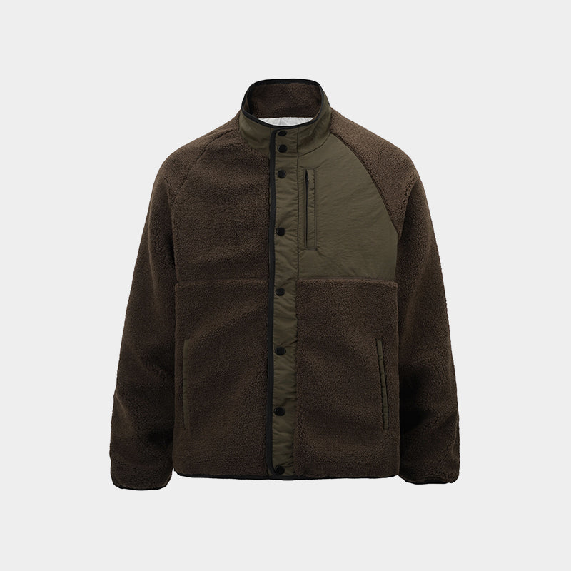 Color Block Patchwork | Fleece Jacket - Santo