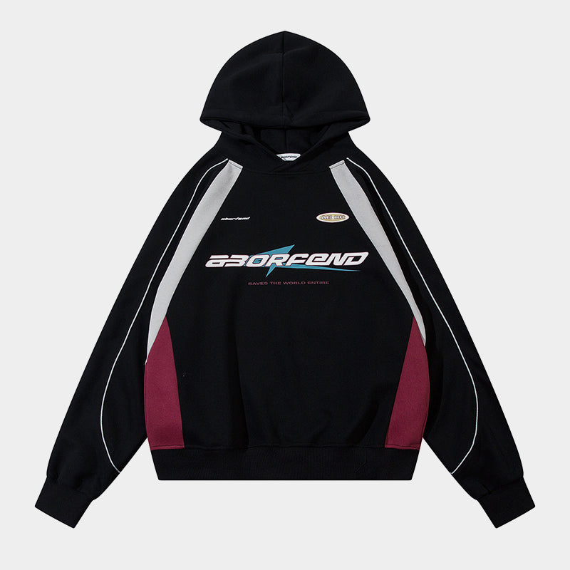 Racing Stripes | Athletic Graphic Hoodie - Santo