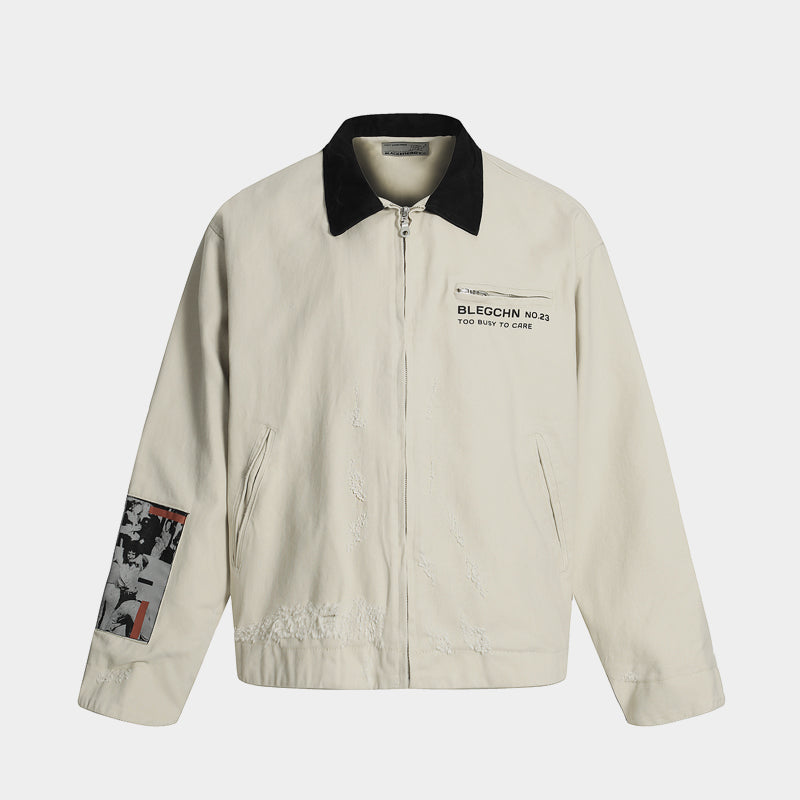 Magazine Graphic Patch | Zip Jacket