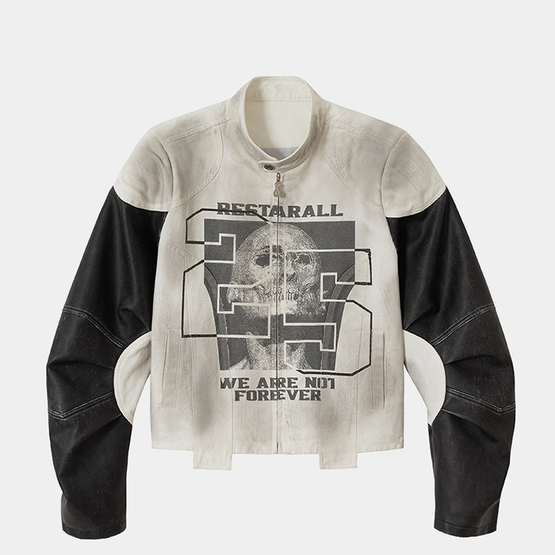Retro Skull Punk | Motorcycle Jacket - Santo