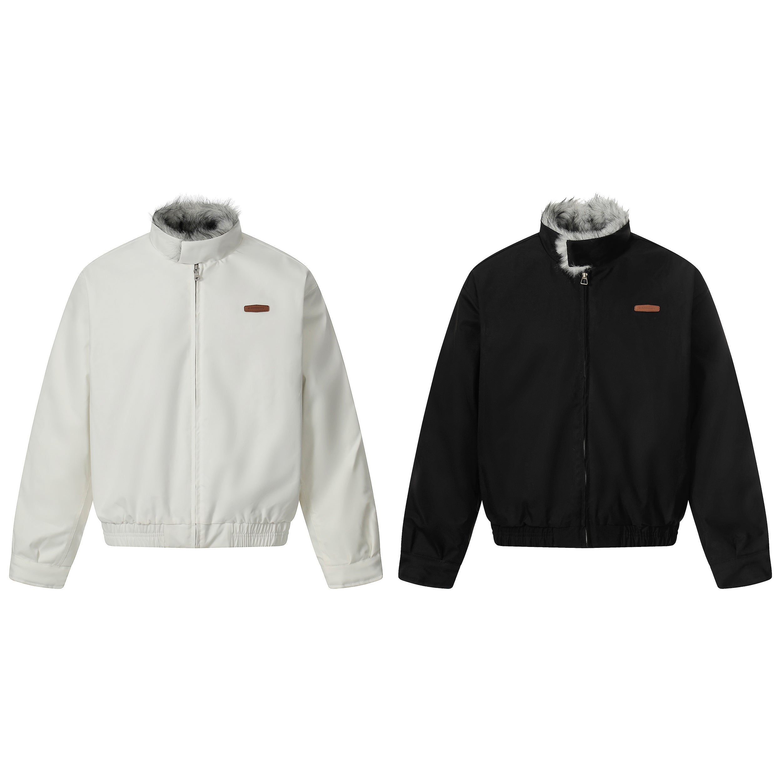 Giacca invernale con ricamo scheletro Furry Fright | Skeleton