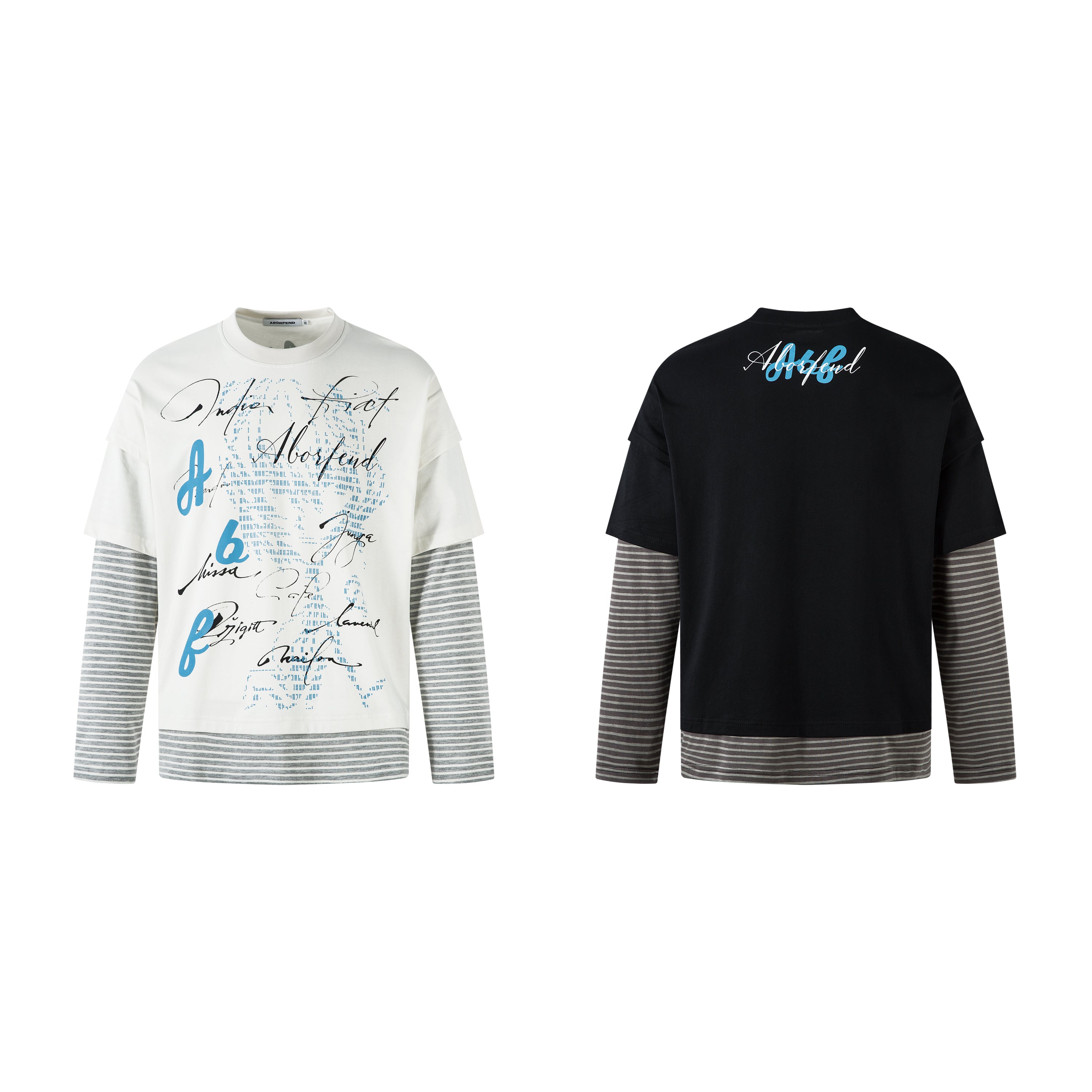 Punk Letters Patchwork | Stripe Sweatshirt - Santo