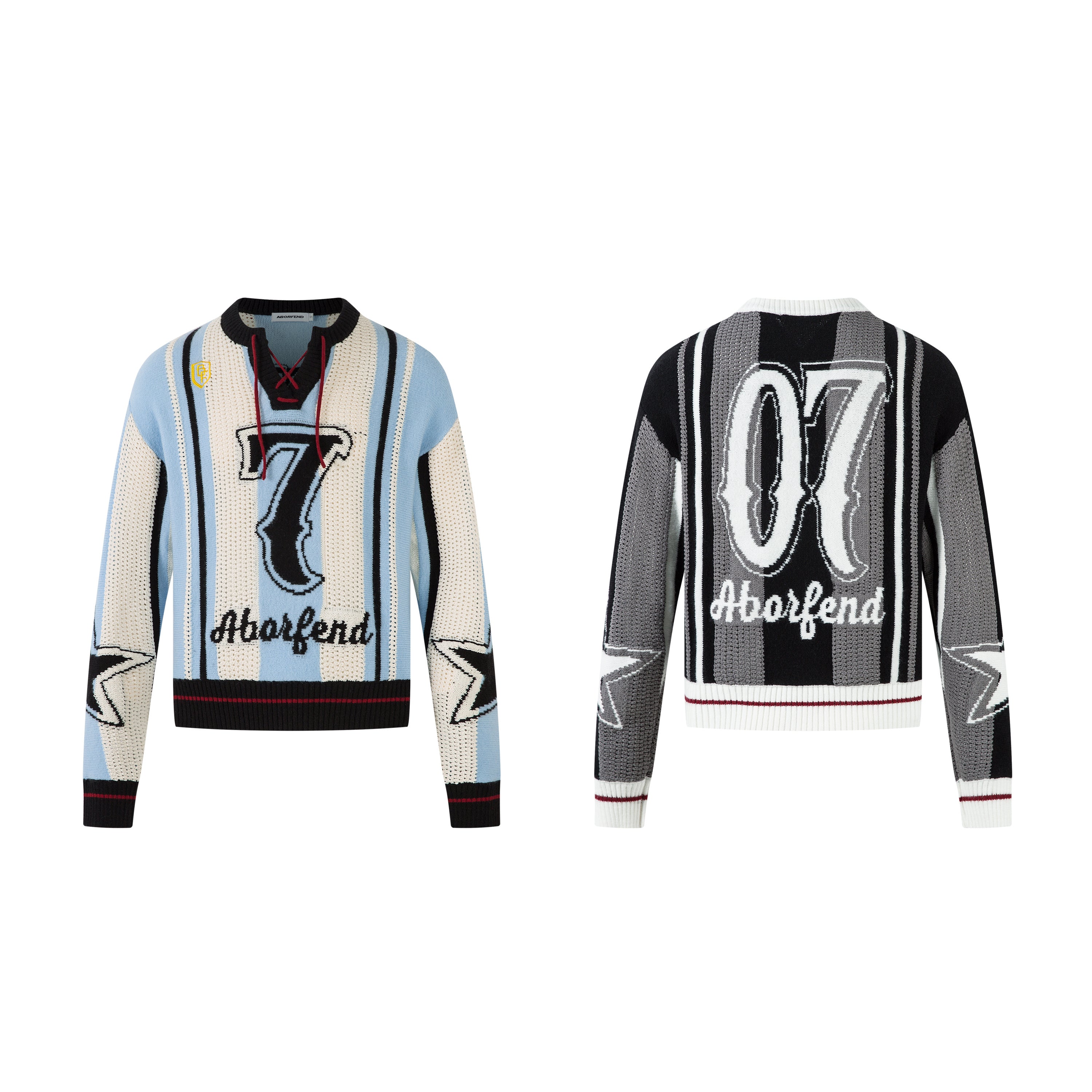 Striped Varsity | Knit Racing Sweater