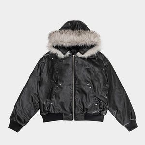 Moto Style | Faux Fur PU Jacket - Santo