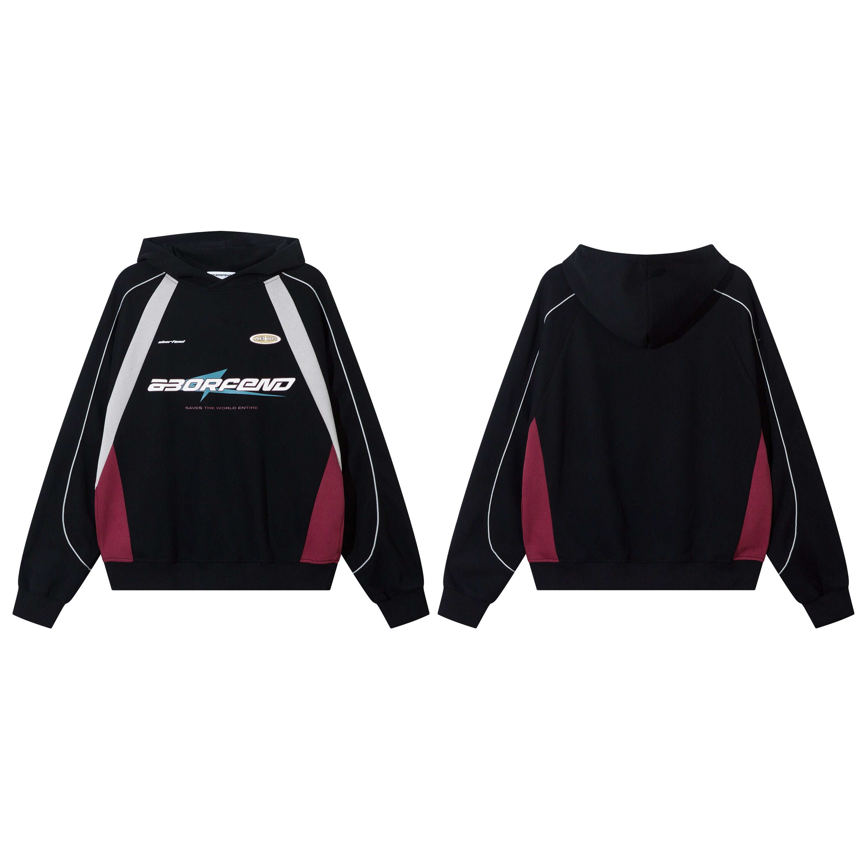 Racing Stripes | Athletic Graphic Hoodie - Santo