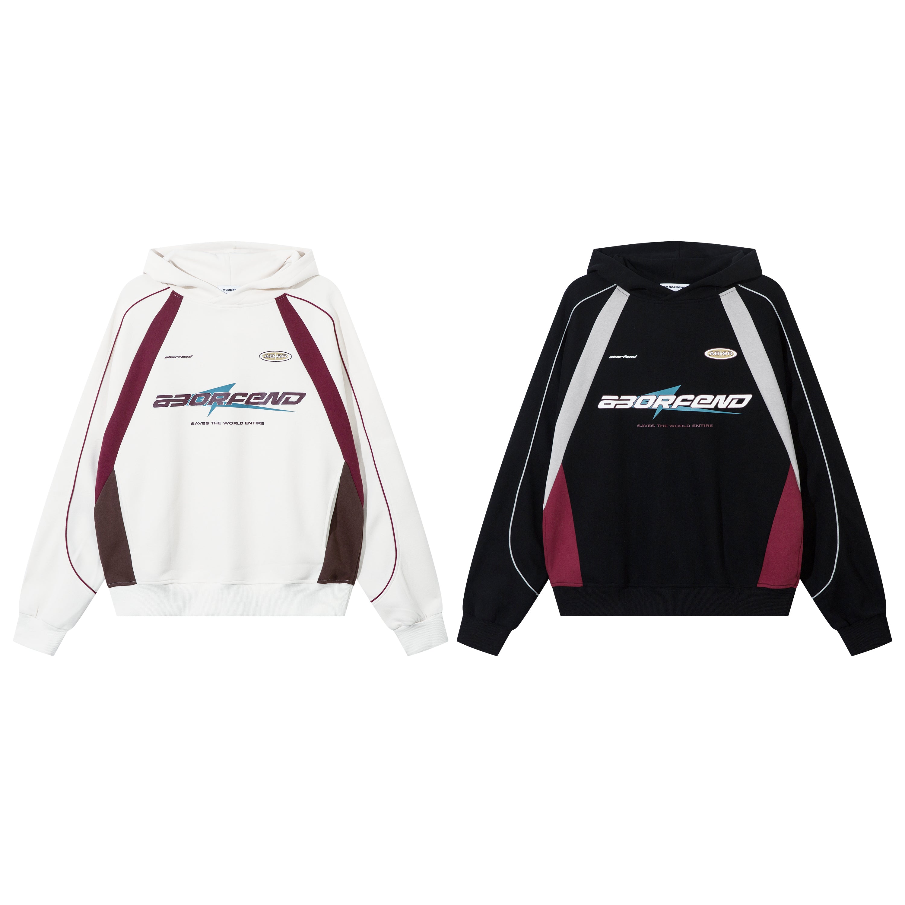 Racing Stripes | Athletic Graphic Hoodie - Santo