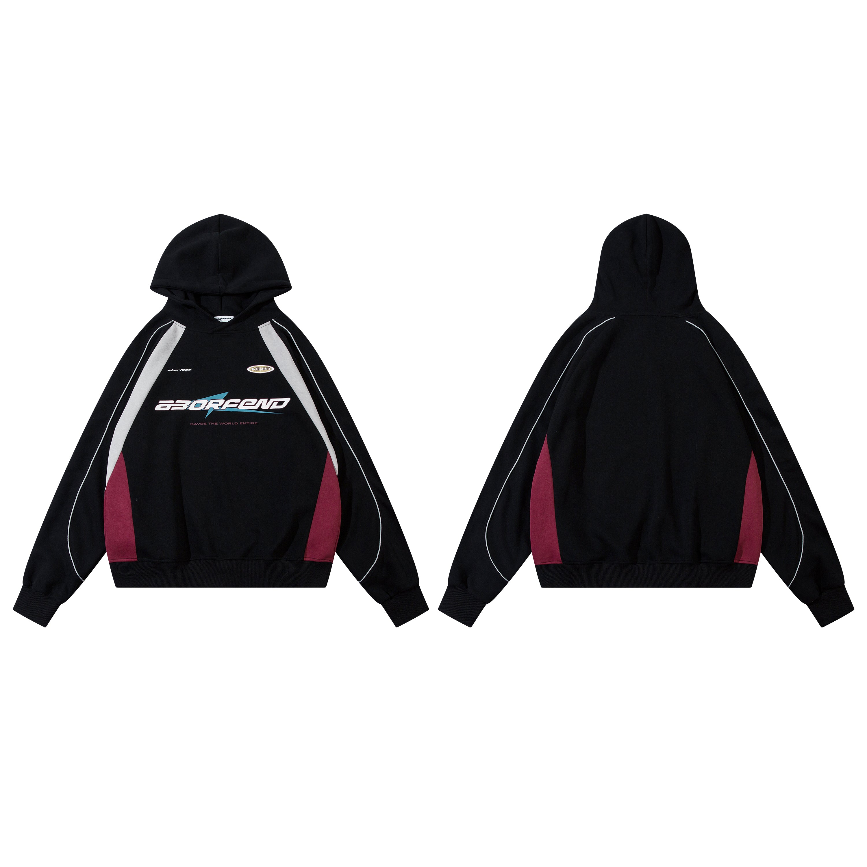 Racing Stripes | Athletic Graphic Hoodie - Santo