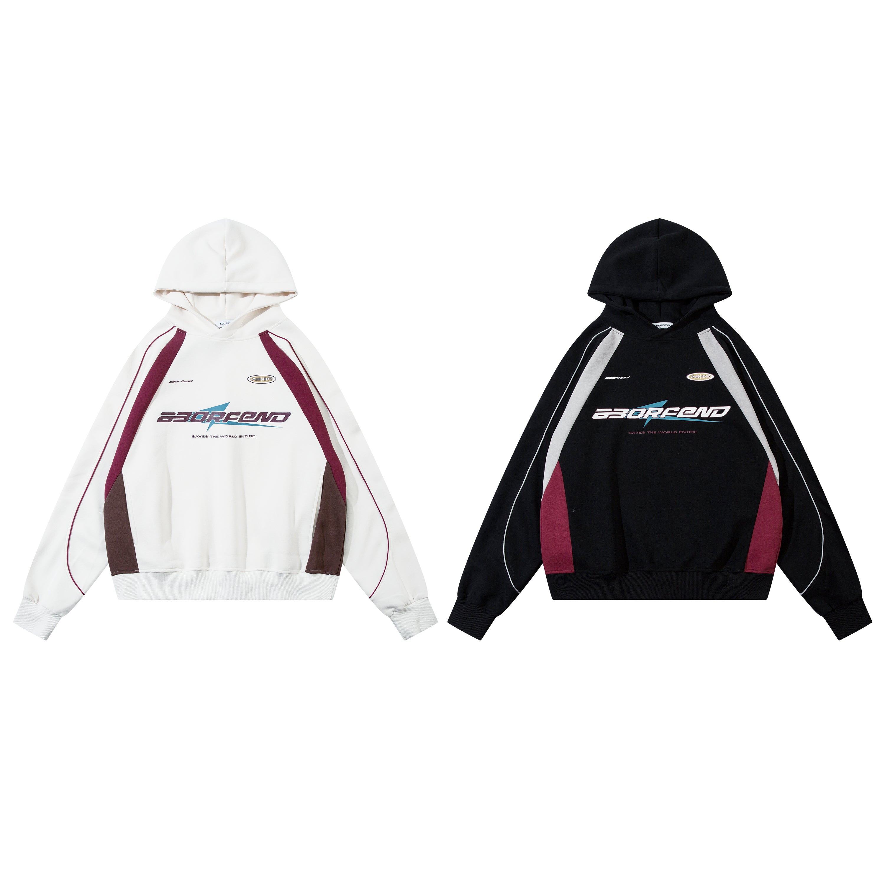 Racing Stripes | Athletic Graphic Hoodie - Santo