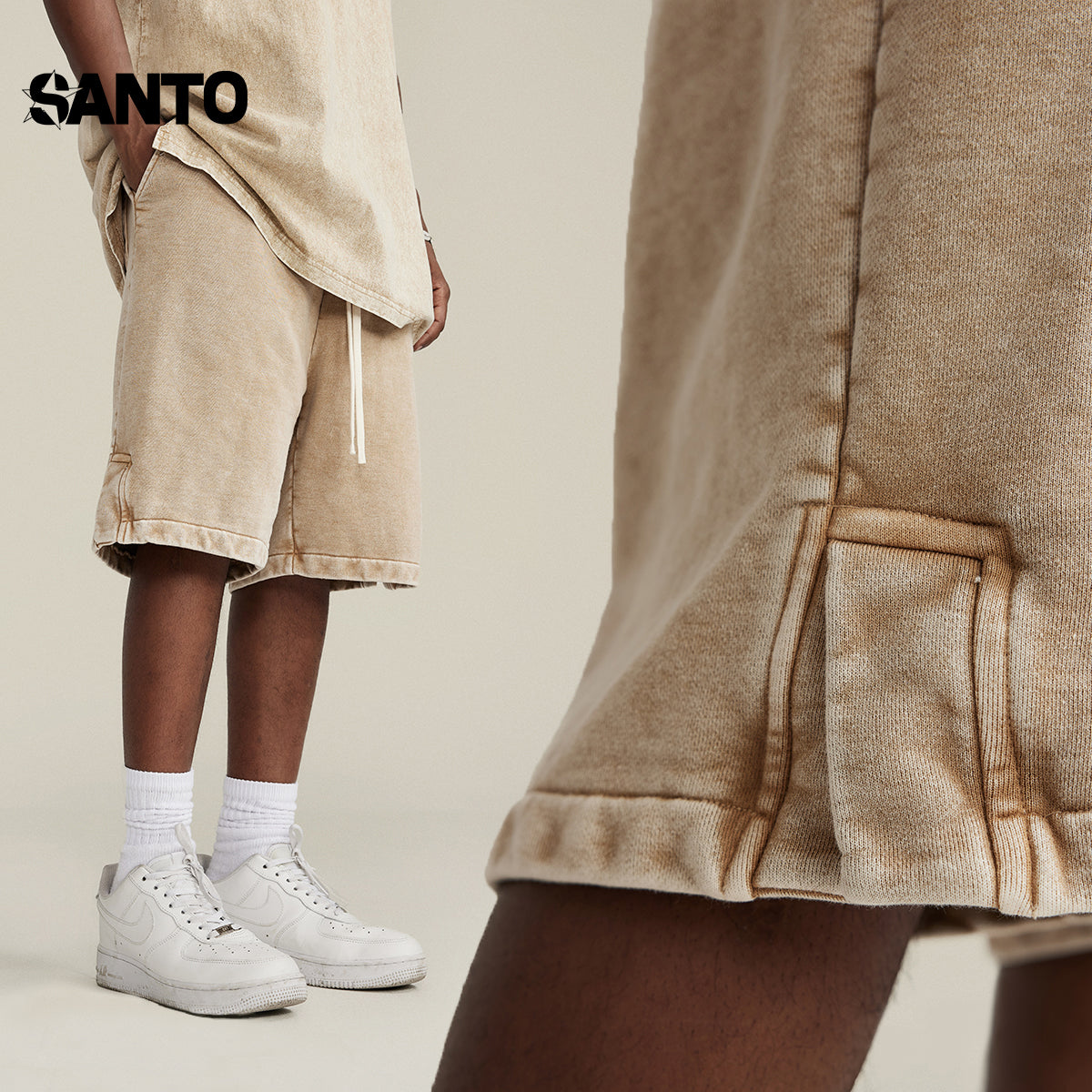 Trendy | Faded Streetwear Daily Shorts - Santo