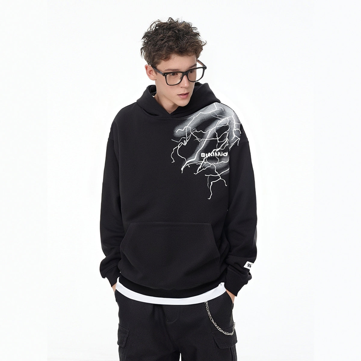 Storm Surge | Lightning Graphic Hoodie