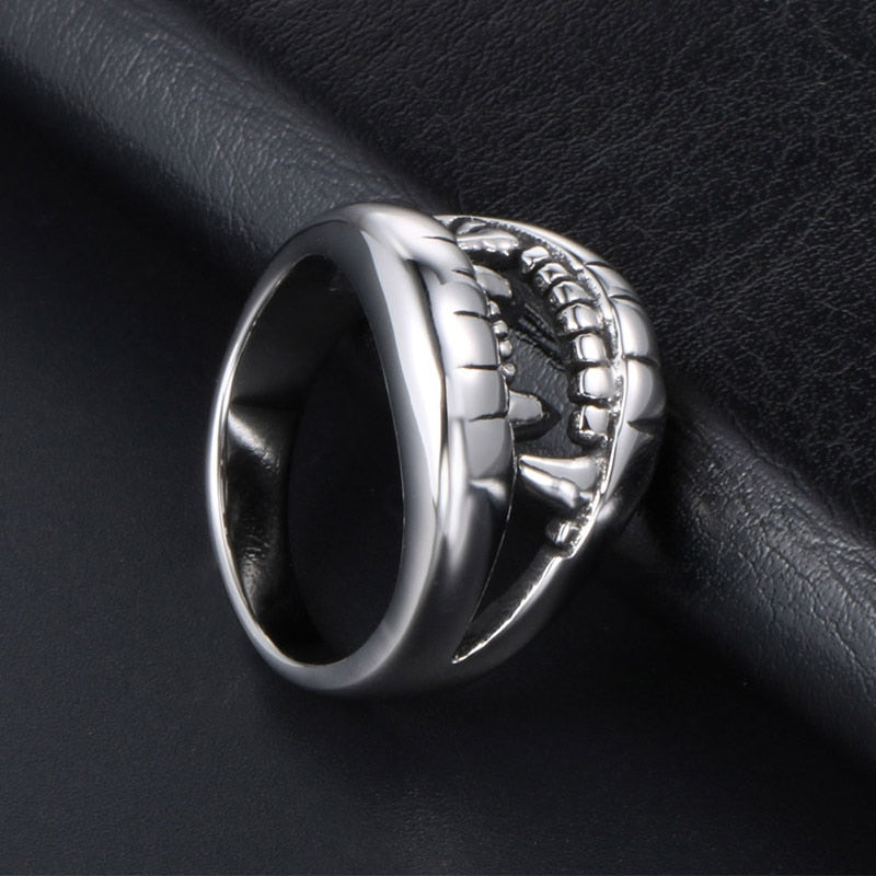 Gothic Unisex Vampire Teeth Ring Woman Man Punk Jewelry Fashion Party Gifts Vintage Hip Hop Ring Accessories - Santo
