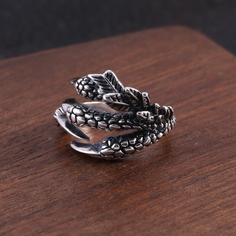Vintage Eagle Claw Ring Gothic Woman Man Punk Jewelry Hip Hop Ring Accessories  Fashion Party Gifts - Santo
