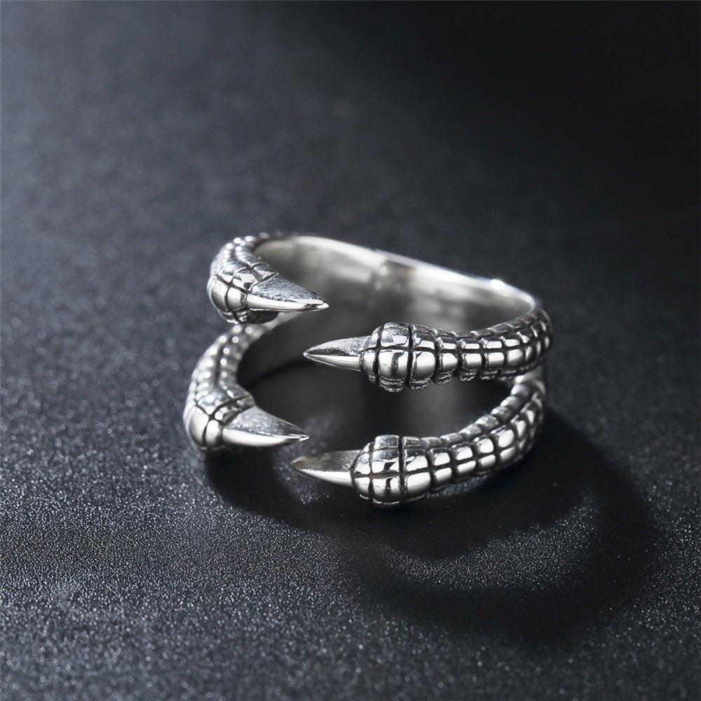Gothic Unisex Claw Ring Woman Man Punk Jewelry Vintage Hip Hop Ring Accessories Fashion Party Gifts - Santo
