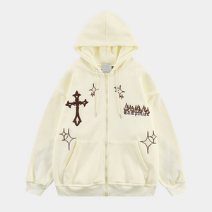 'Sparks' Zip up hoodie - Santo