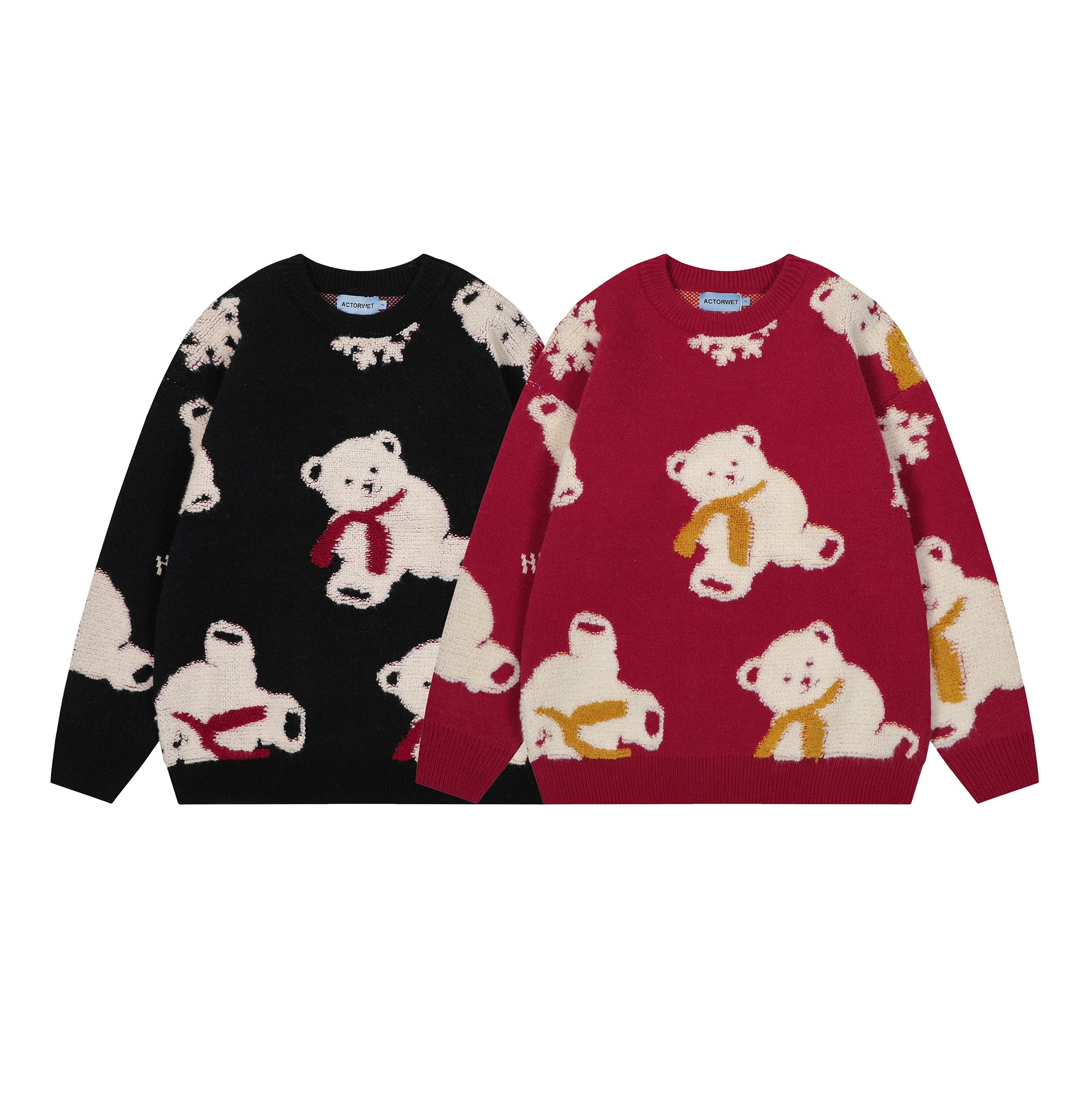 Polar Paws | Accogliente maglione a maglia con orsetto