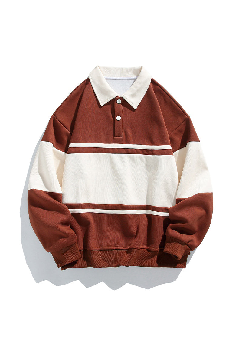 Klassisch gestreift | Zeitloses Polo-Sweatshirt