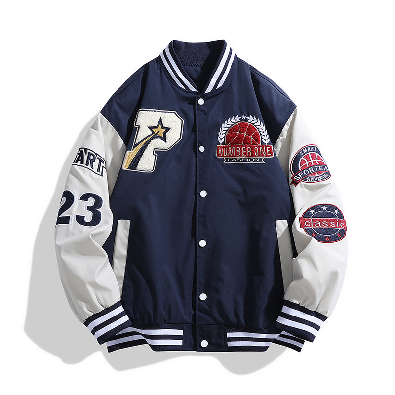 Victory League | Varsity Patchwork Sportjacke