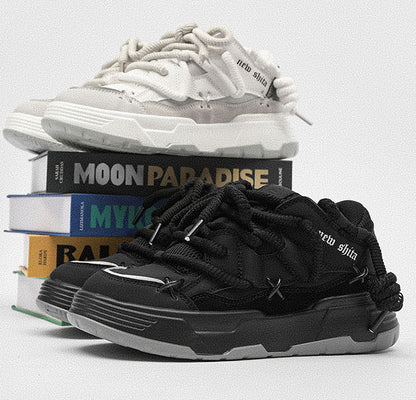 Urban Lace | Chunky Casual Sneakers - Santo 