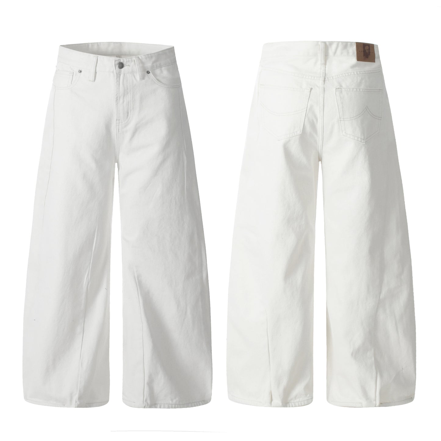 Clean Fit | White Baggy Pants - Santo 