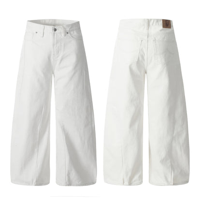 Clean Fit | White Baggy Pants - Santo 