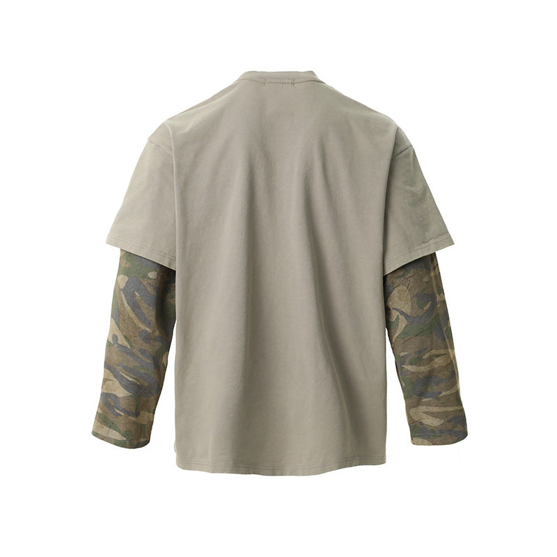 Distressed Camouflage | Two-Piece Graphic T-Shirt - Santo 