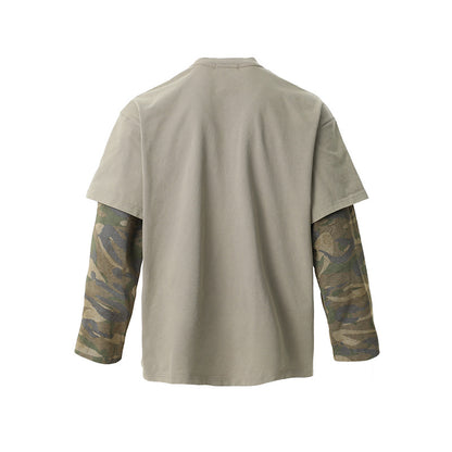Distressed Camouflage | Two-Piece Graphic T-Shirt - Santo 