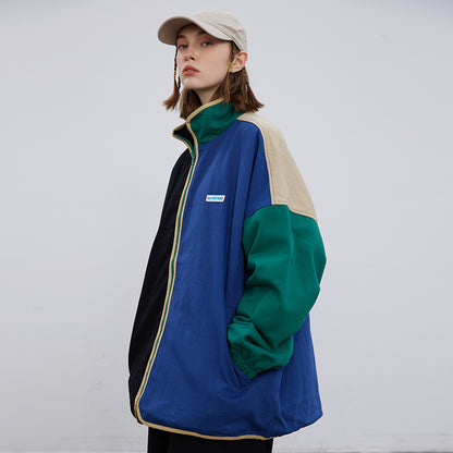 Retro Streetwear | Colorblock Zip Jacket - Santo 