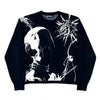 Maglione a maglia con grafica astratta Spiked Vision | Abstract