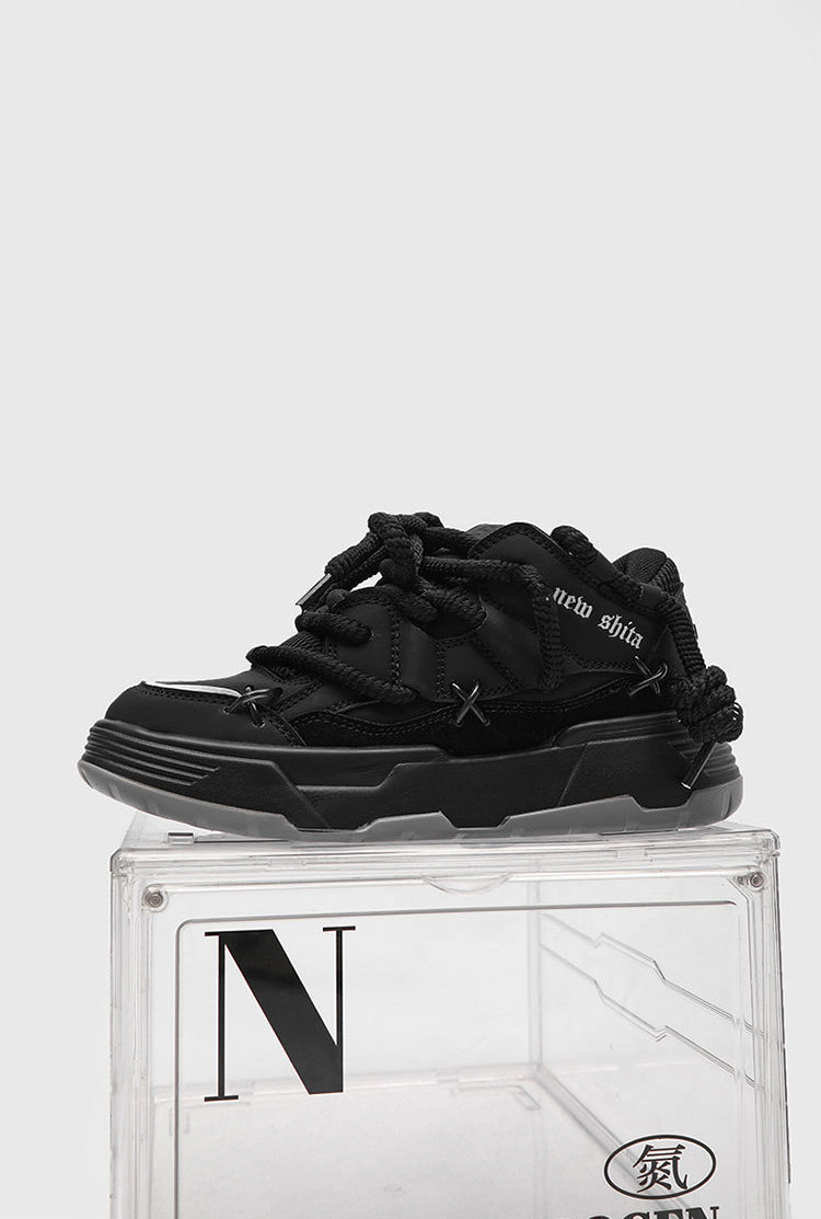 Urban Lace | Chunky Casual Sneakers - Santo 