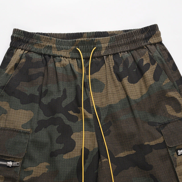 Utility Streetwear | Camo Cargo Shorts - Santo 
