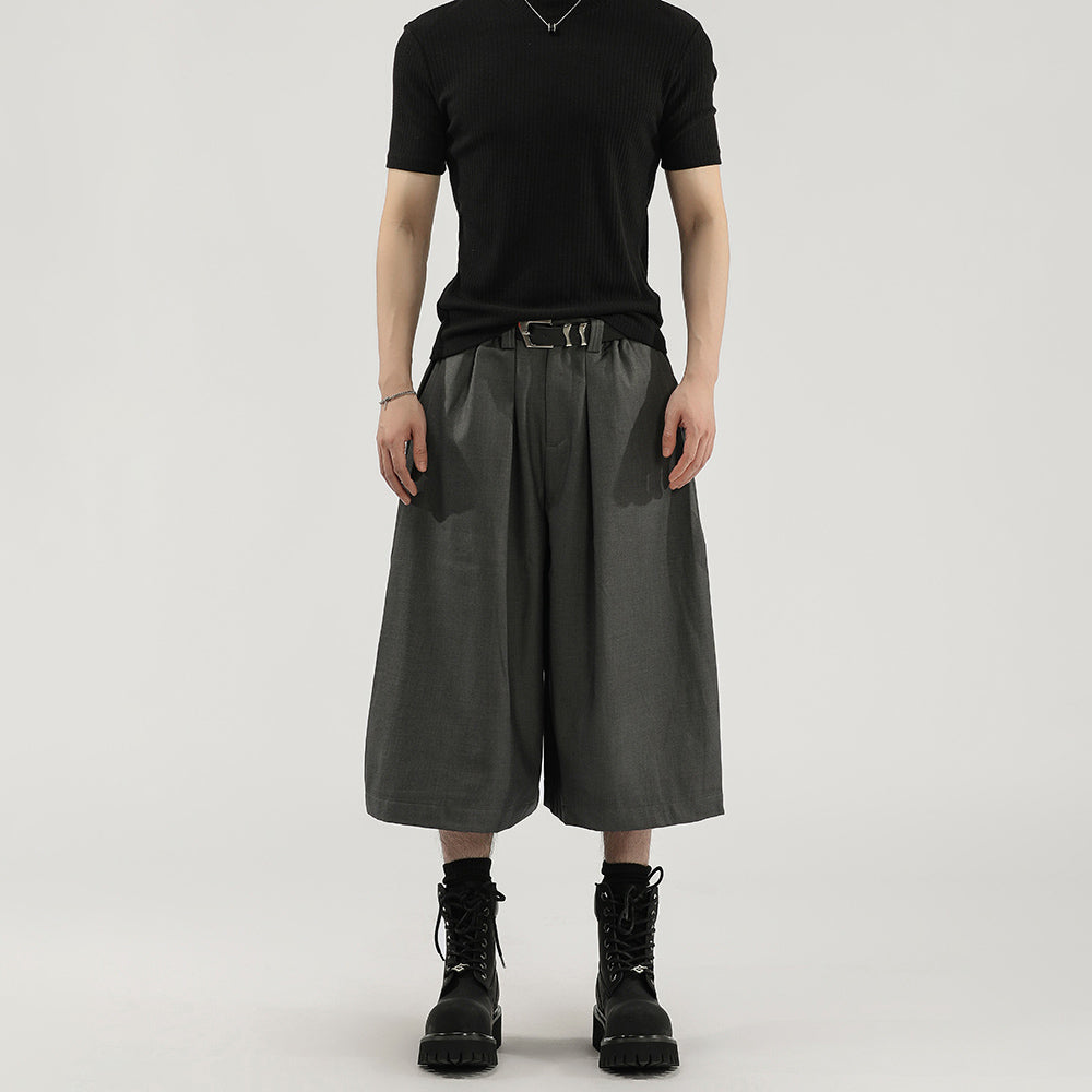 Pleated Design | Baggy Shorts - Santo 