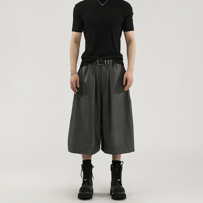 Pleated Design | Baggy Shorts - Santo 