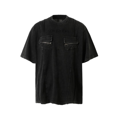 Utility Pocke | Washed T-Shirt - Santo 