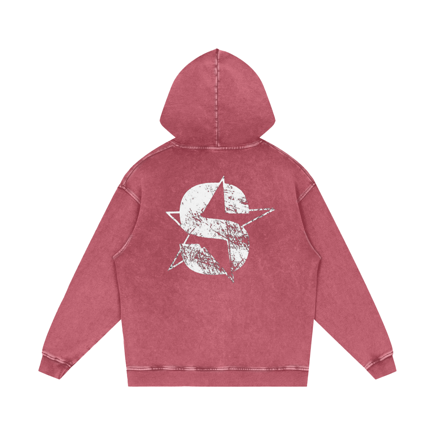 Snow Washed Loose Cotton Hoodie
