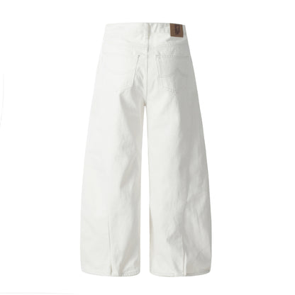 Clean Fit | White Baggy Pants - Santo 