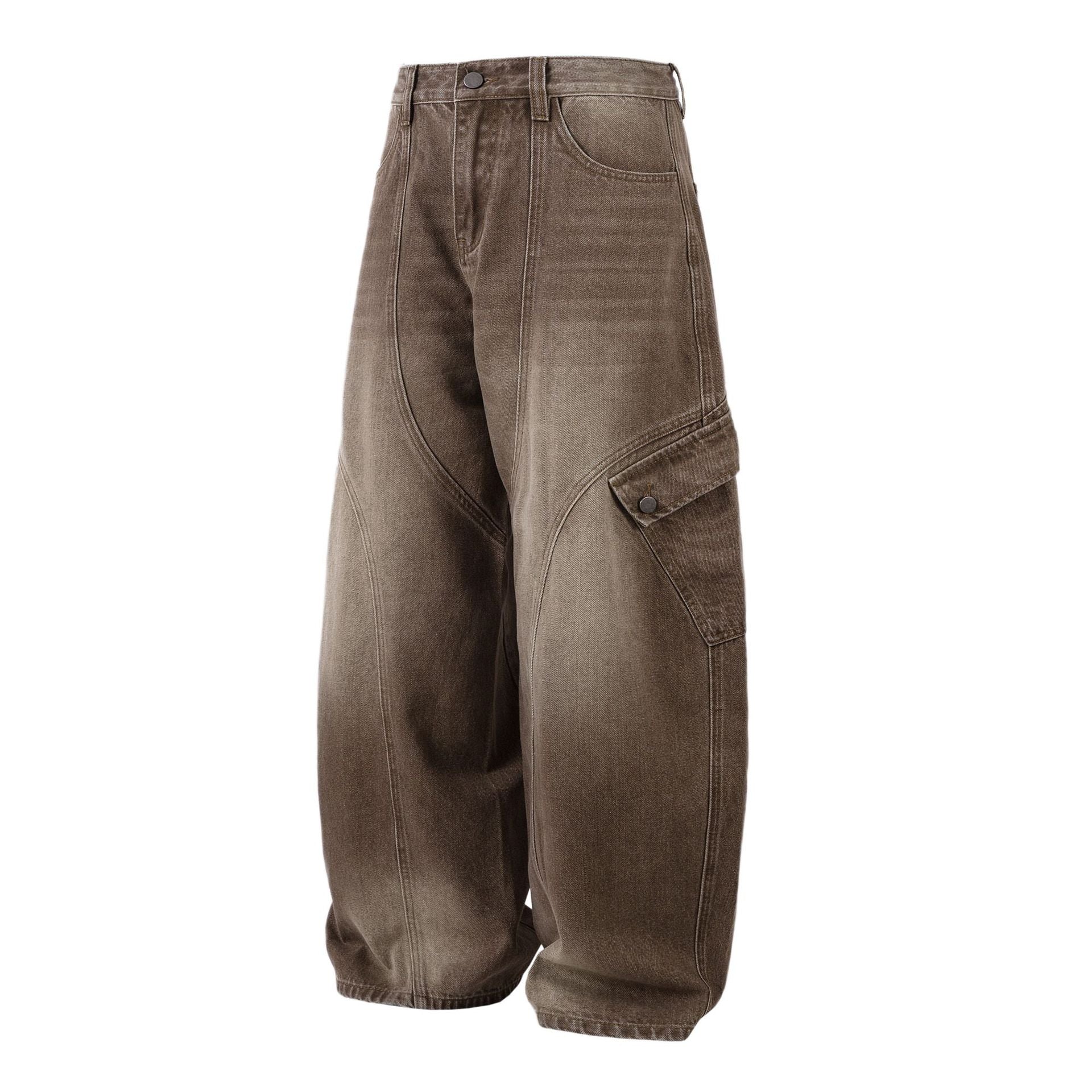 Vintage Washed Workwear | Barrel Jeans - Santo 