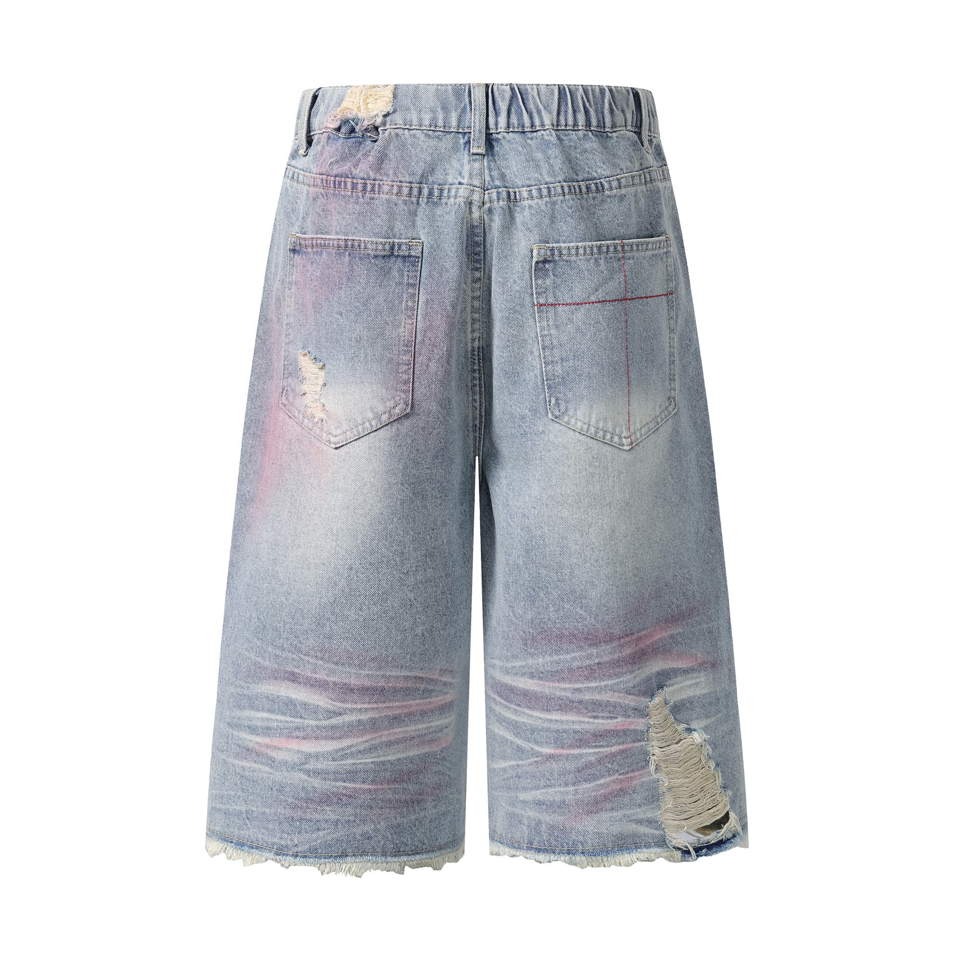 Pink Spray | Washed Denim Shorts - Santo 