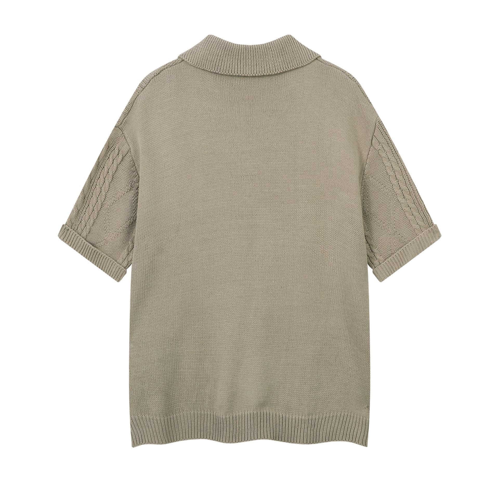Cable Knit | Textured T-shirt - Santo 