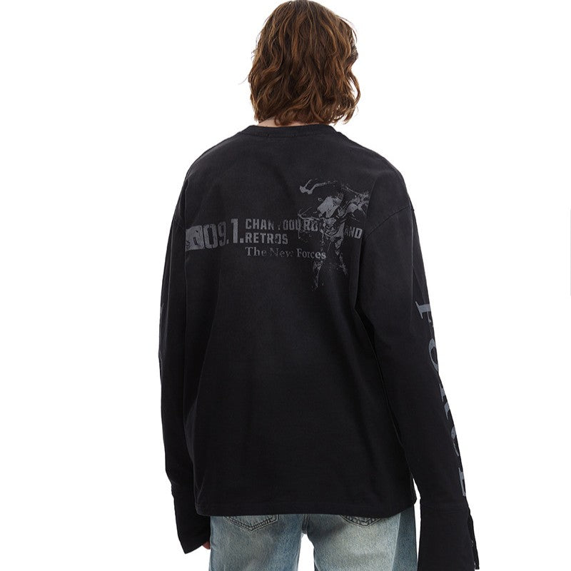09 | Distressed Long Sleeve T-Shirt - Santo 