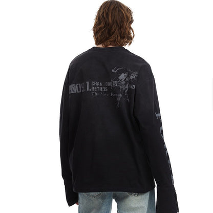 09 | Distressed Long Sleeve T-Shirt - Santo 