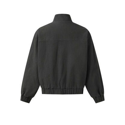 Asymmetric Clasp Front | Metal Button Jacket