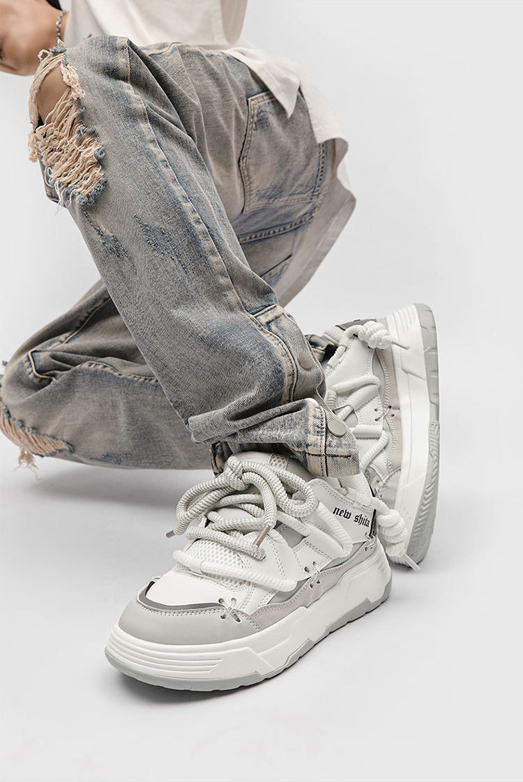 Urban Lace | Chunky Casual Sneakers - Santo 
