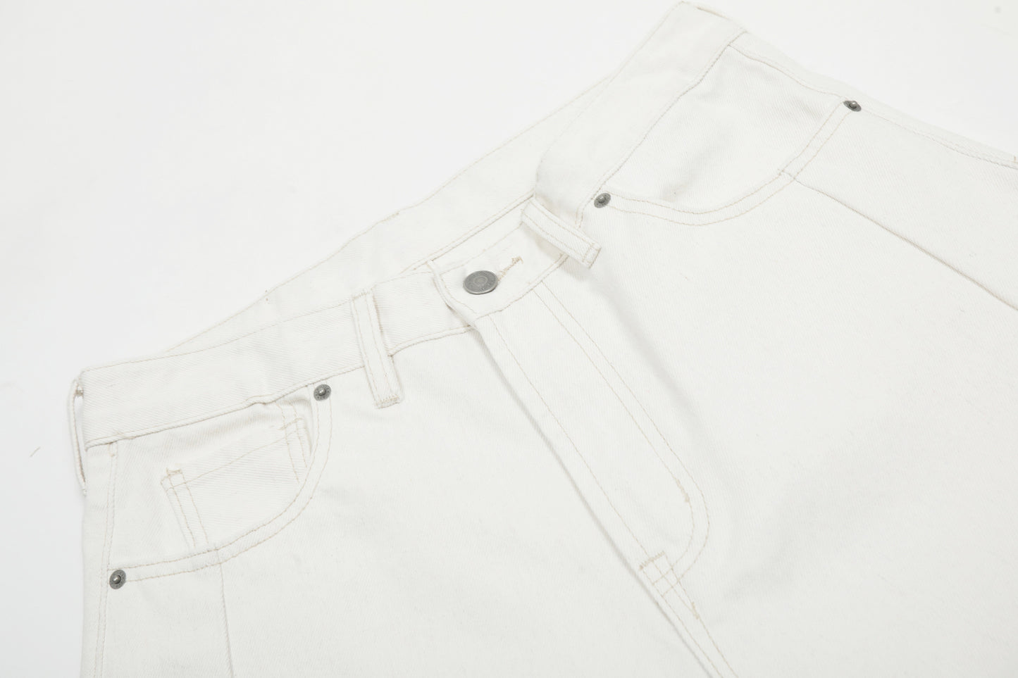 Clean Fit | White Baggy Pants - Santo 