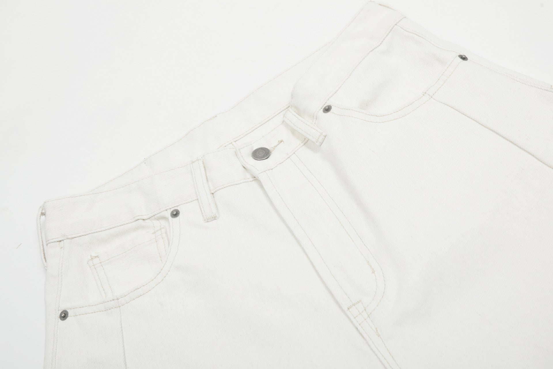 Clean Fit | White Baggy Pants - Santo 