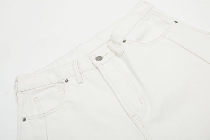 Clean Fit | White Baggy Pants - Santo 