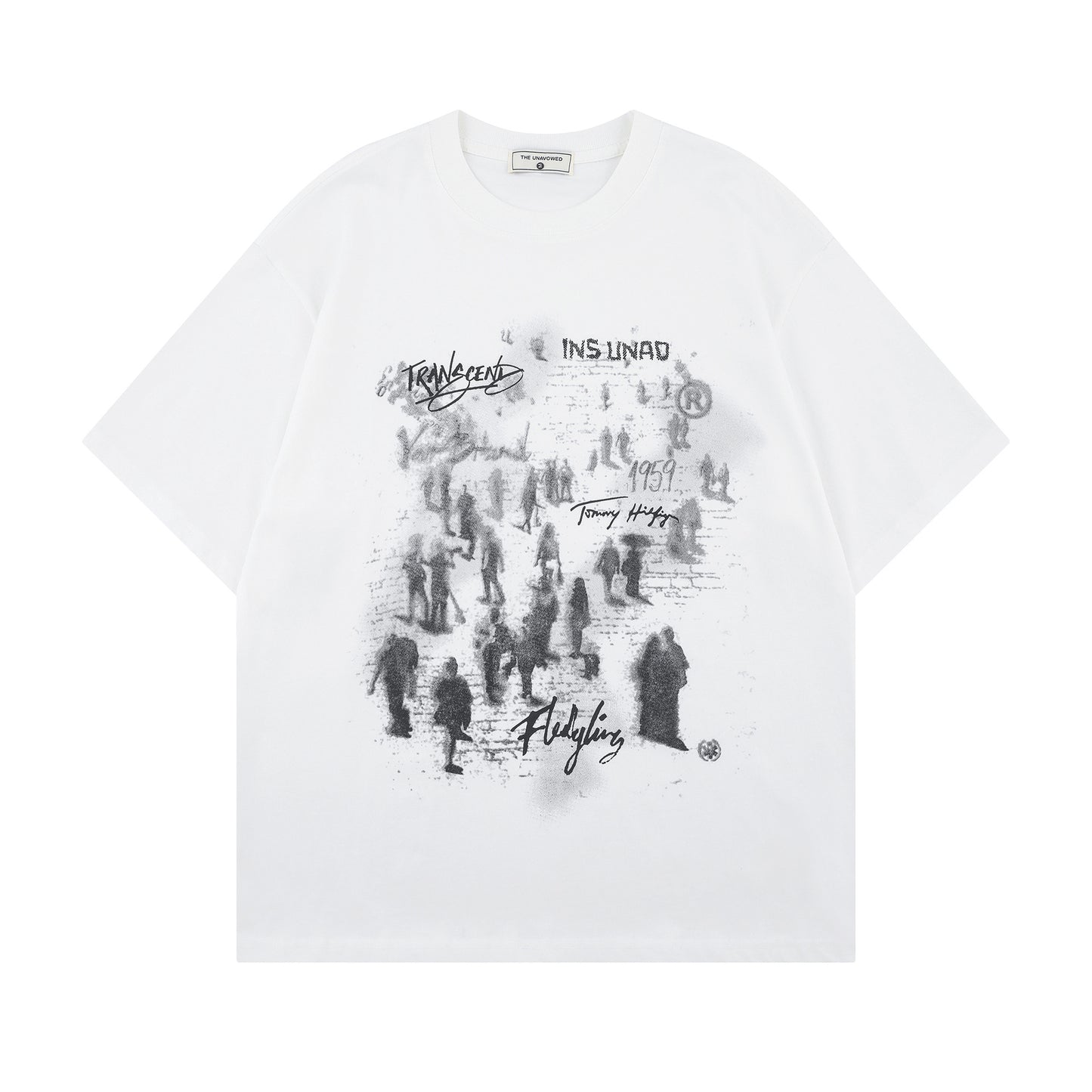 Crowd Print | Graffiti T-Shirt - Santo 