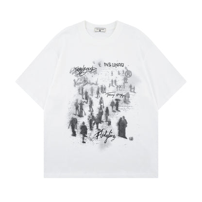 Crowd Print | Graffiti T-Shirt - Santo 