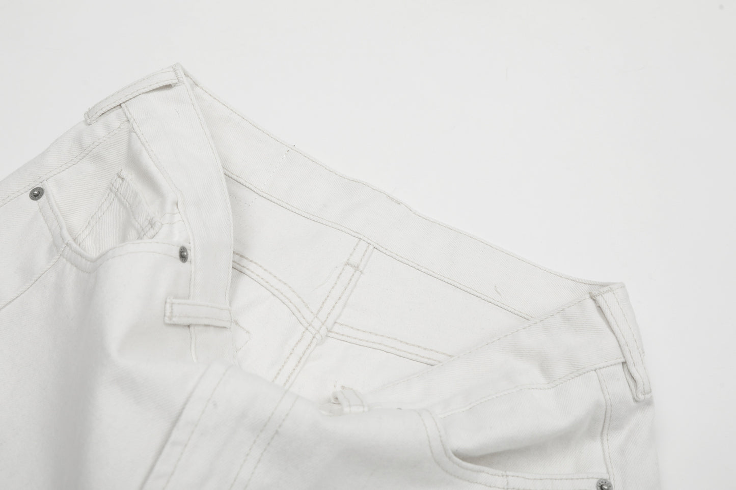 Clean Fit | White Baggy Pants - Santo 