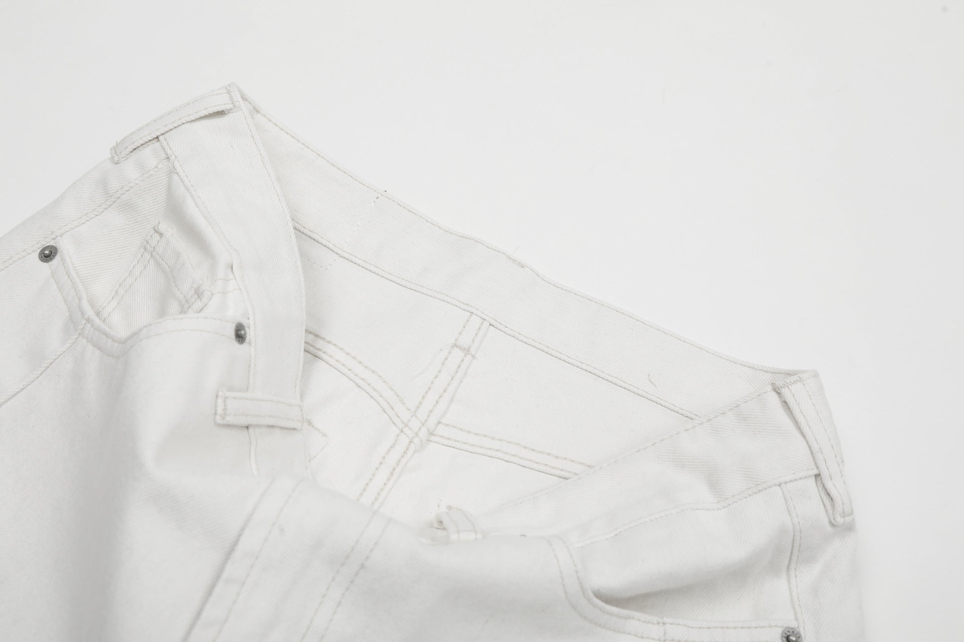 Clean Fit | White Baggy Pants - Santo 